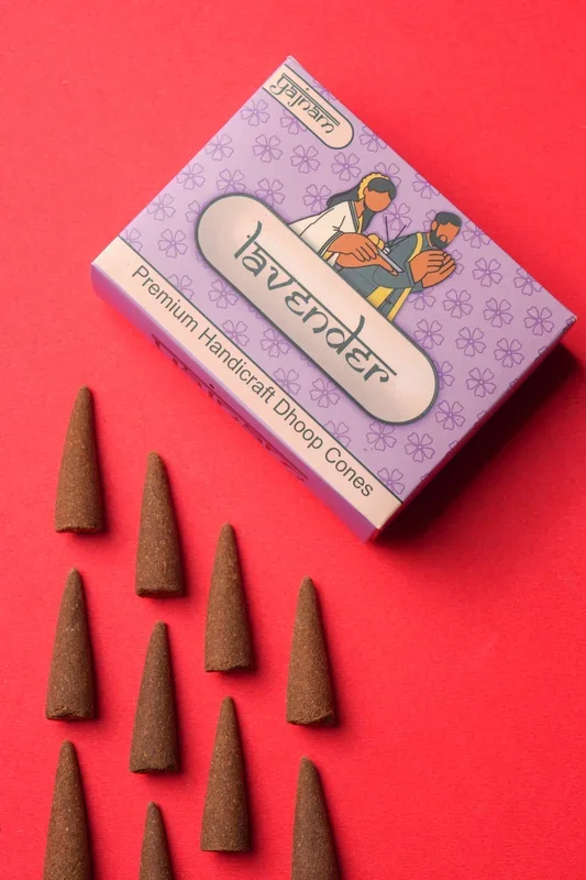 Lavender Dhoop Cones thumbnail 4